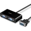 UGREEN 40254 VGA video splitter up to 2x VGA - 1m (black)