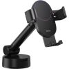 Gravity car mount for Baseus Tank phone with suction cup (black)