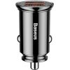 Baseus Car Charger 2xUSB QC3.0 5A 30W (Black)
