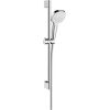 Hansgrohe Croma Select E 1jet/Unica'Croma 0.65m dušas komplekts, balts/hroms