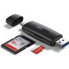 UGREEN CM304 USB + USB-C Adapter Card Reader SD + microSD (black)