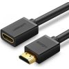 HDMI male to HDMI female cable UGREEN HD107, FullHD, 3D, 1m (black)