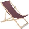 GreenBlue Lounger GB183M bordo dižskābarža klasisks salokāms krēsls