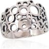 Серебряное кольцо #2101669(POx-Bk), Серебро	925°, оксид (покрытие), Размер: 17, 3.1 гр.