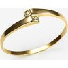 Золотое кольцо #1100003(AU-Y)_CZ, Желтое золото	585°, Цирконы , Размер: 16, 0.92 гр.