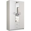 Top E Shop Topeshop ROMANA 120 BIEL bedroom wardrobe/closet 6 shelves 3 door(s) White