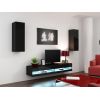 Cama Meble Cama Living room cabinet set VIGO NEW 10 black/black gloss