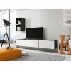 Cama Meble Cama living room furniture set ROCO 7 (3xRO3 + 2xRO6) black/black/white