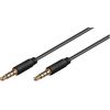 Goobay Kabelis 3.5mm 4pin spraudnis - 3.5mm 4pin spraudnis 1.5m stereo, melns