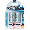 Akumulators R14 (C) 1.2V 4500mAh Ni-Mh ANSMANN (2 gab.iepakojums)