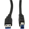 Goobay Kabelis USB3.0 AM - BM kontaktdakšiņa 3m melns