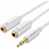 UGREEN AV141 3.5mm Male to Dual 3.5mm Female Headset Splitter (white)