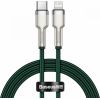 USB-C cable for Lightning Baseus Cafule, PD, 20W, 1m (green)