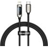 USB-C cable for Lightning Baseus Display, PD, 20W, 1m (black)