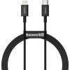Baseus Superior Series Cable USB-C to iP, 20W, PD, 1m (black)