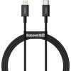 Baseus Superior Series Cable USB-C to iP, 20W, PD, 1m (black)