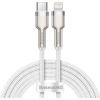 USB-C cable for Lightning Baseus Cafule, PD, 20W, 2m (white)