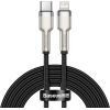 USB-C cable for Lightning Baseus Cafule, PD, 20W, 2m (black)