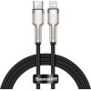 USB-C cable for Lightning Baseus Cafule, PD, 20W, 1m (black)