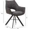 Стул обеденный EDDY 60x62xH81,5см, серый / темно-серый