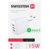 Swissten Smart IC Tīkla Lādētājs 3x USB 3А 15W