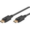 Goobay DisplayPort connector cable 2.0 58534 Black, DP to DP, 2 m