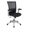 Офисный стул LUMINA 68x58,5xH103-113см, сиденье и спинка: сетка, цвет: черный, внешняя оболочка серого цвета