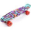 Skateboard Meteor Multicolor Graffiti, Purple-Mint-Red, 22604