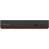 Lenovo ThinkPad Universal USB-C Smart Dock powered by Microsoft Azure Sphere (Max displays: 3/Max resolution: 4K/60Hz/Supports: 2x4K/60Hz/1xEthernet LAN (RJ-45)/2xDP 1.4/1xHDMI 2.1/3xUSB 3.1 (1 always-on)/2xUSB 2.0/1xThunderbolt 3 and 4 downstream/1xUSB-C