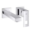 Grohe iebūvētā izlietnes maisītāja Eurocube virsapmetuma daļa, 2 caurumu, iztece 171 mm, no sienas, hroms