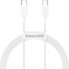 CABLE USB-C TO USB-C 1M/WHITE CATYS-B02 BASEUS