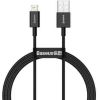 Baseus Superior Series Cable USB to Lightning 2.4A 1m Black