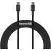 CABLE USB-C TO USB-C 1M/BLACK CATYS-B01 BASEUS