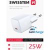 Swissten GaN Mini Tīkla Lādētājs USB-C 25W PD