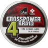 D.a.m. Pītā aukla "DAM Crosspower 4-Braid" (150m, 0.13mm)