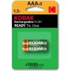 Kodak rechargeable Ni-MH R3 1000 mAh (2 pack)