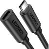 UGREEN USB Type C 3.1 Gen2 Male to Female Cable Nickel Plating 1m (Black)