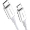 UGREEN US264 Type C to Type C Cable, 60W, 1.5m (white)