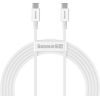 Baseus Superior Series Cable USB-C to USB-C, 100W, 2m (white)