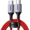 USB-C to USB-C cable UGREEN 2.0 1m (red)