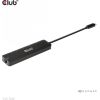 Club 3d CLUB3D USB Gen1 Type-C, 6-in-1 Hub with HDMI 8K30Hz, 2xUSB Type-A, RJ45 and 2xUSB Type-C, Data and PD charging 100 watt