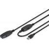 Digitus Extension cable DA-73105 10 m, Black