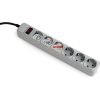 Energenie Gembird SPG6-B-6C power extension 1.8 m 6 AC outlet(s)