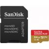 Sandisk memory card microSDXC 64GB Extreme Plus + adapter