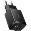 Baseus Compact Quick Charger, 2x USB, 10.5W (black)