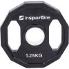 Gumijas pārklājums Olimpiskais svars 50mm inSPORTline Ruberton 1,25kg Hanteles