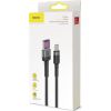Baseus Cafule USB-C Cable Huawei SuperCharge, QC 3.0, 5A 1m (Black+Gray)