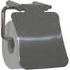 Mediclinics tualetes papīra turētājs ar vāciņu Medinox, matēts nerūsējošais tērauds AISI 304 ##