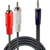 CABLE AUDIO 2XRCA/3.5MM M/M 3M/35682 LINDY