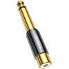 Ugreen adapter from 6.35 mm jack (male) to RCA (female) gold (AV169)